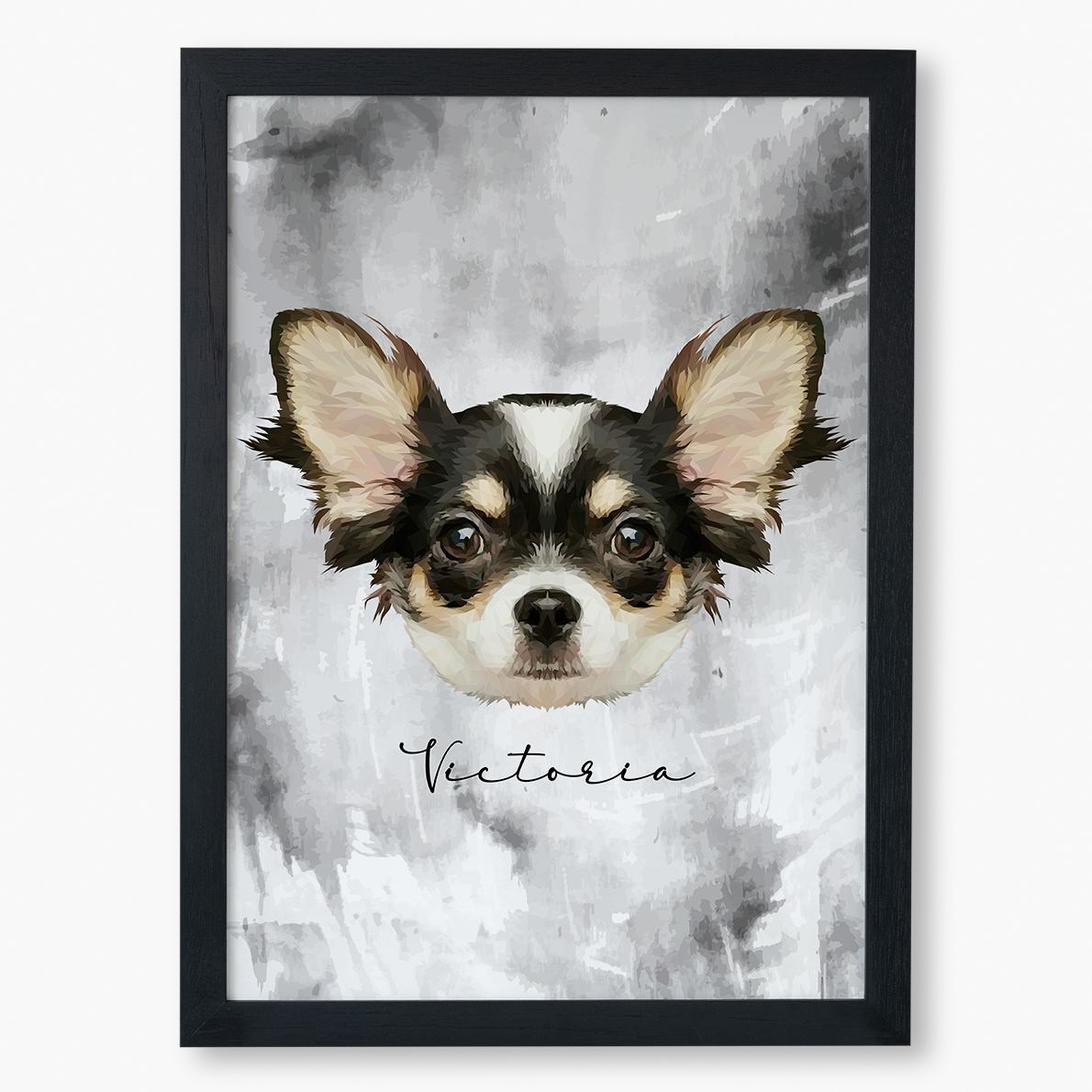 Cuadro Ilustración Rostro High Poly