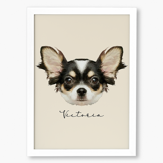 Cuadro Ilustración Rostro High Poly