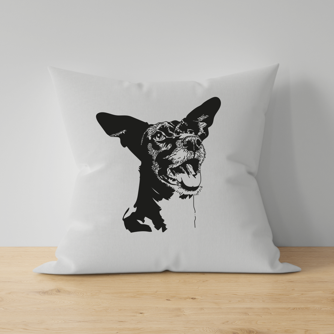 Cojín Personalizado Estilo Esténcil