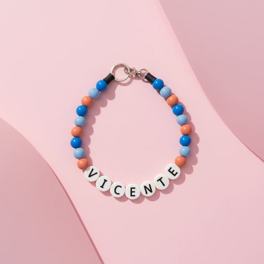 Kusicollar de Cuentas de Madera con Nombre 20 mm