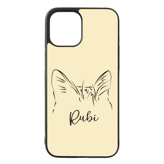 Carcasa Teléfono Personalizada Ilustración Minimalista Orejitas