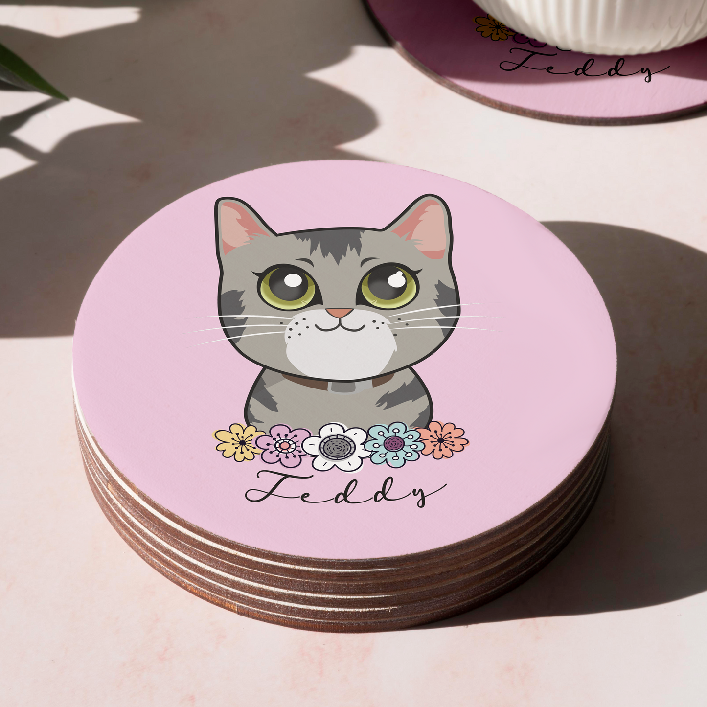 Pack Posavasos Personalizados Estilo Caricatura