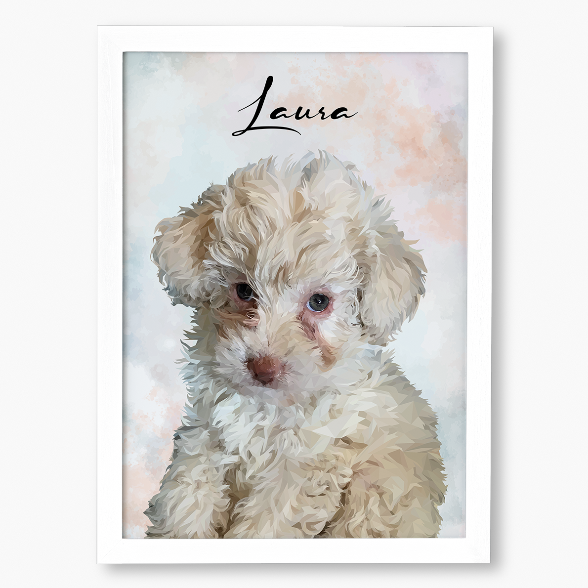 Cuadro Ilustración Busto High Poly