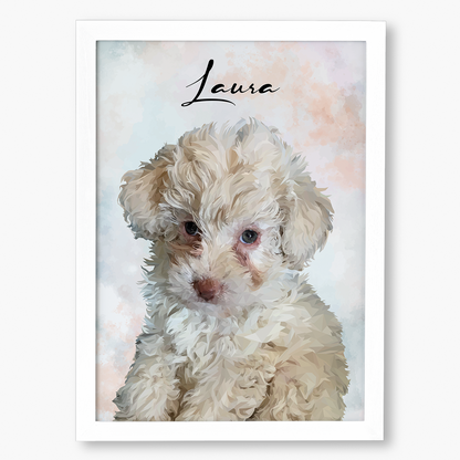 Cuadro Ilustración Busto High Poly