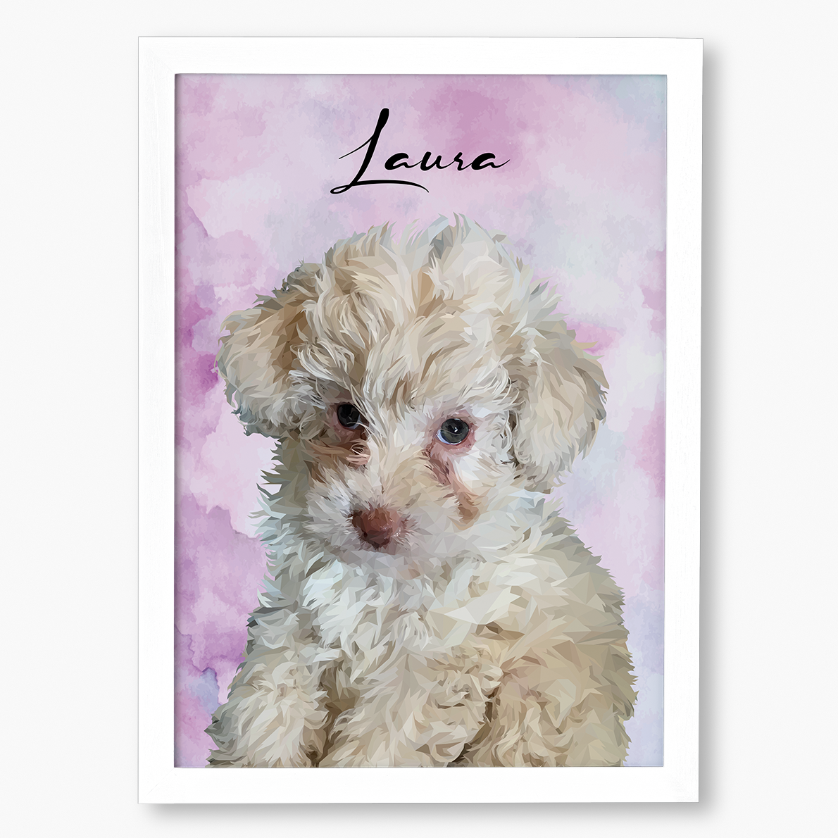 Cuadro Ilustración Busto High Poly