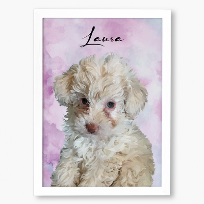 Cuadro Ilustración Busto High Poly