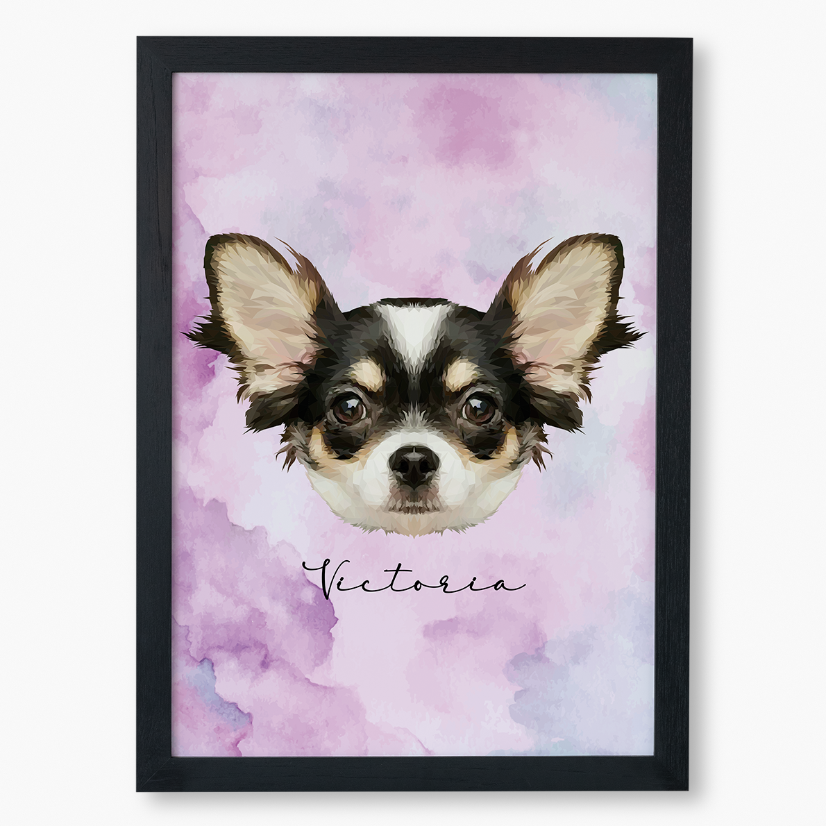 Cuadro Ilustración Rostro High Poly