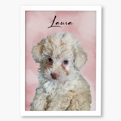 Cuadro Ilustración Busto High Poly