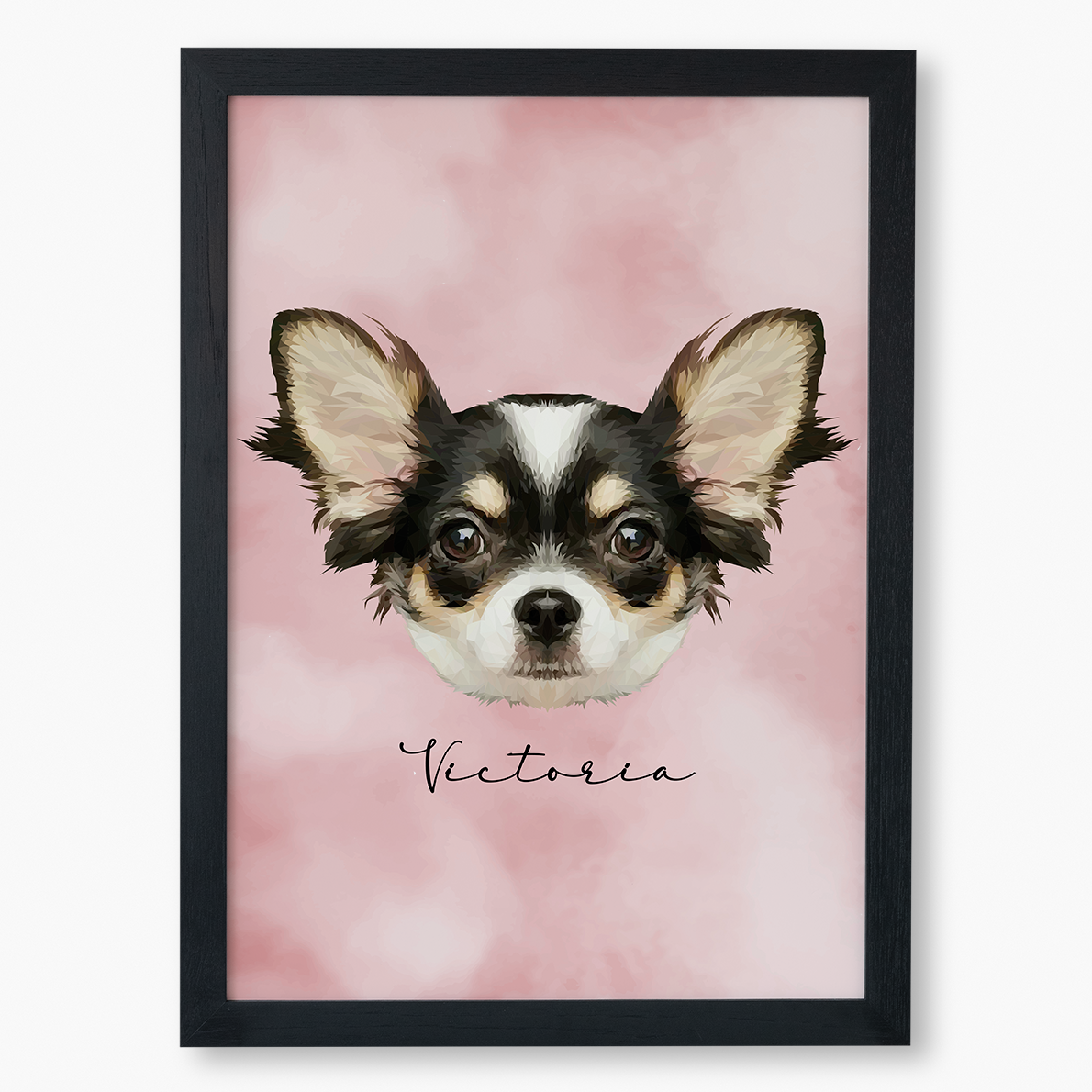 Cuadro Ilustración Rostro High Poly