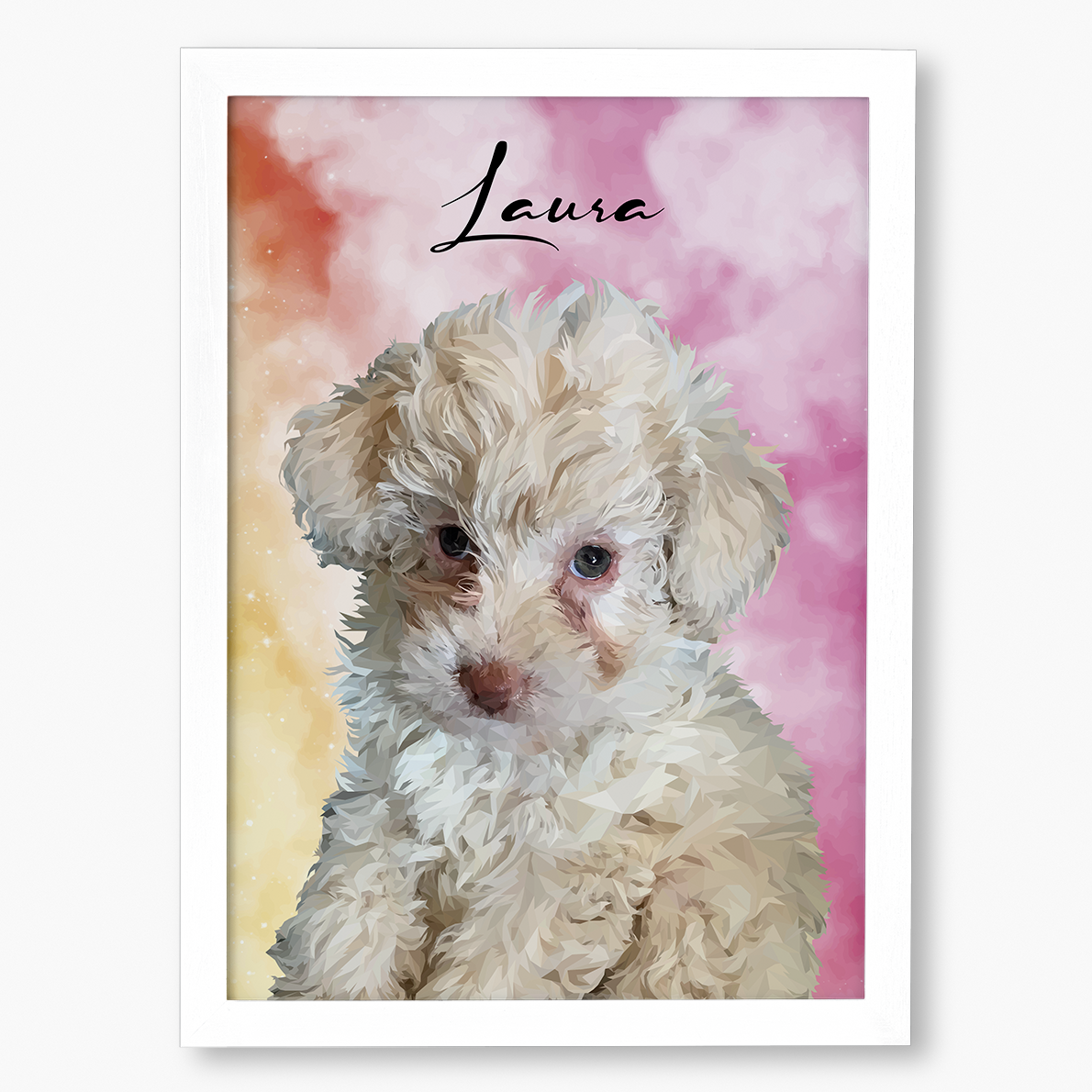 Cuadro Ilustración Busto High Poly