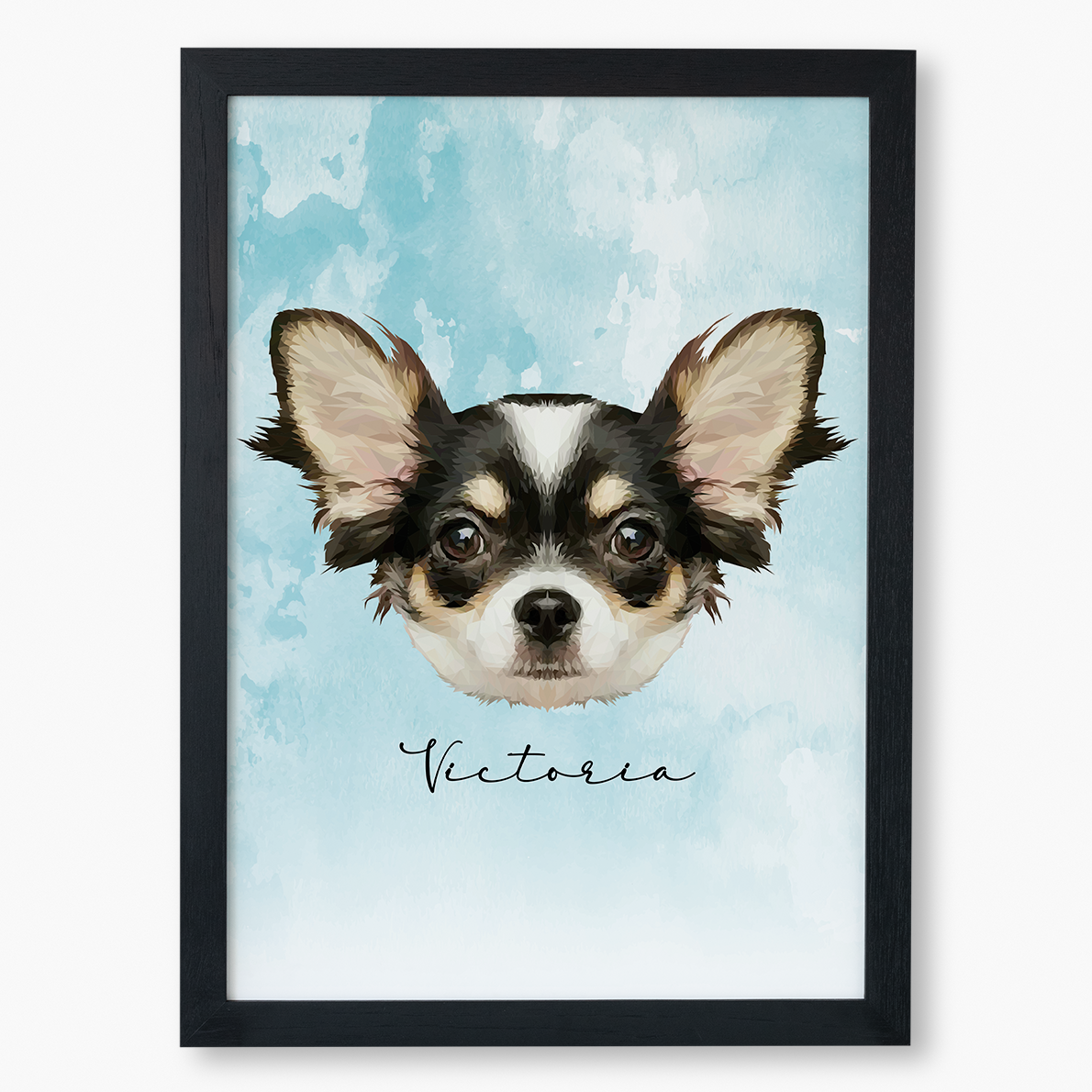 Cuadro Ilustración Rostro High Poly