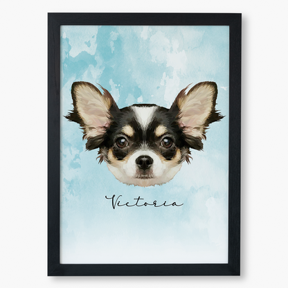 Cuadro Ilustración Rostro High Poly