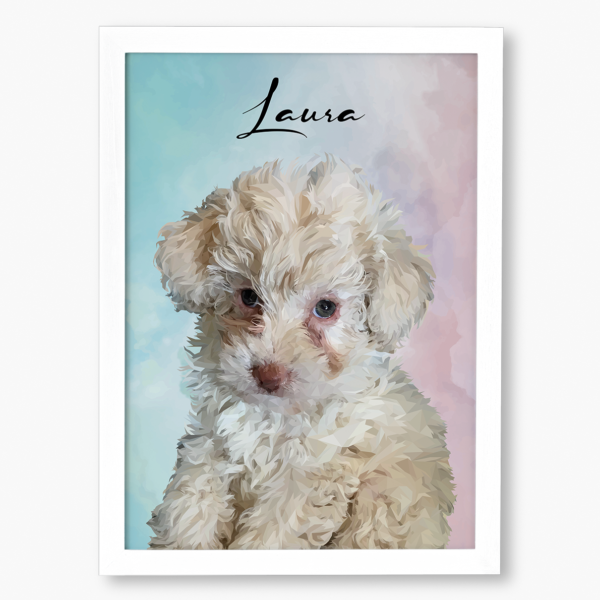 Cuadro Ilustración Busto High Poly