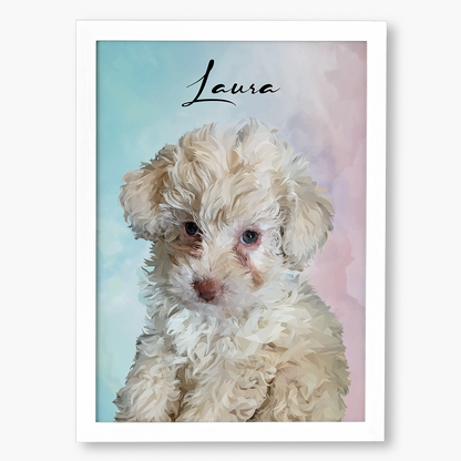 Cuadro Ilustración Busto High Poly