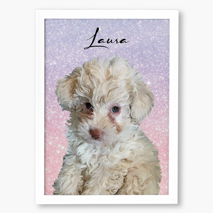 Cuadro Ilustración Busto High Poly