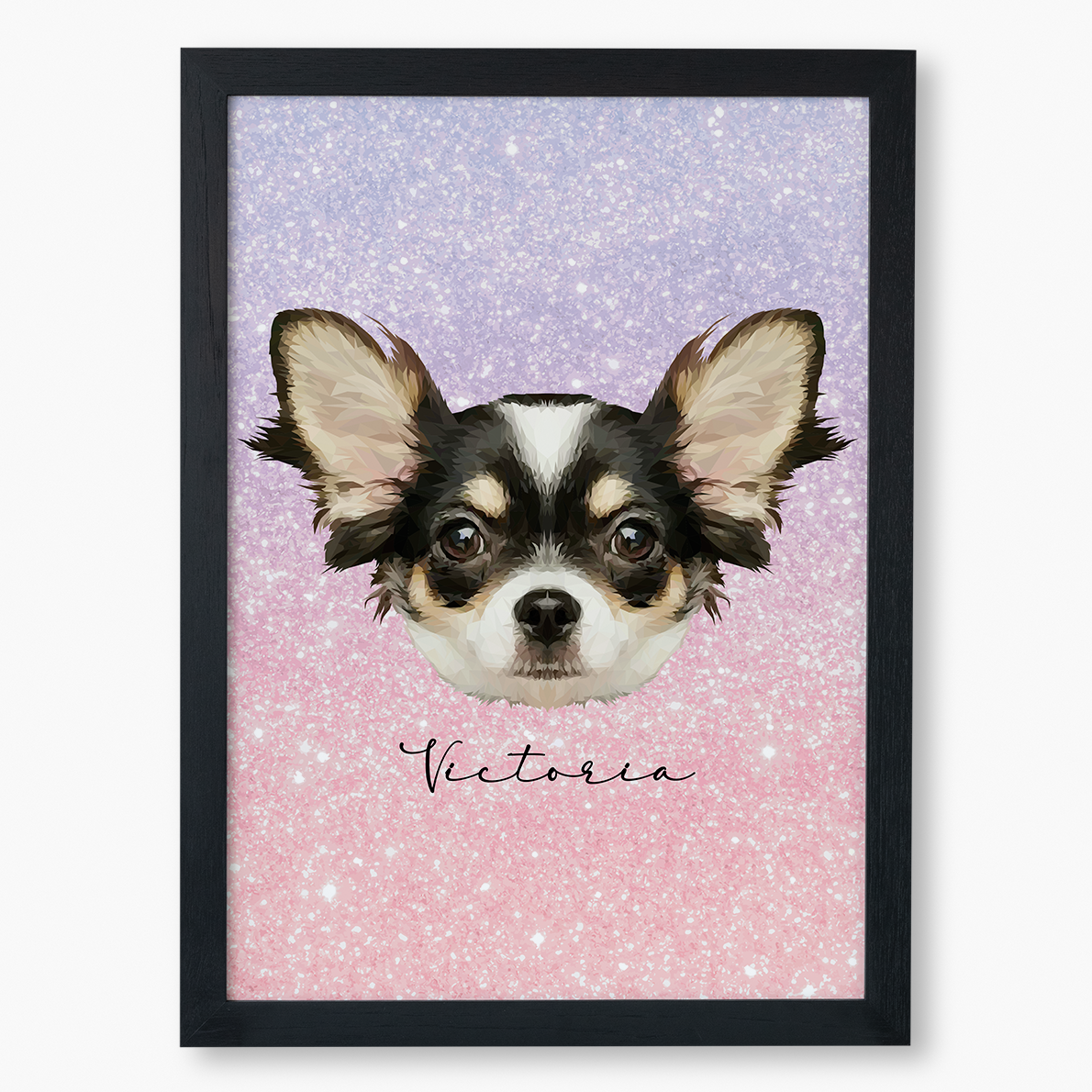 Cuadro Ilustración Rostro High Poly