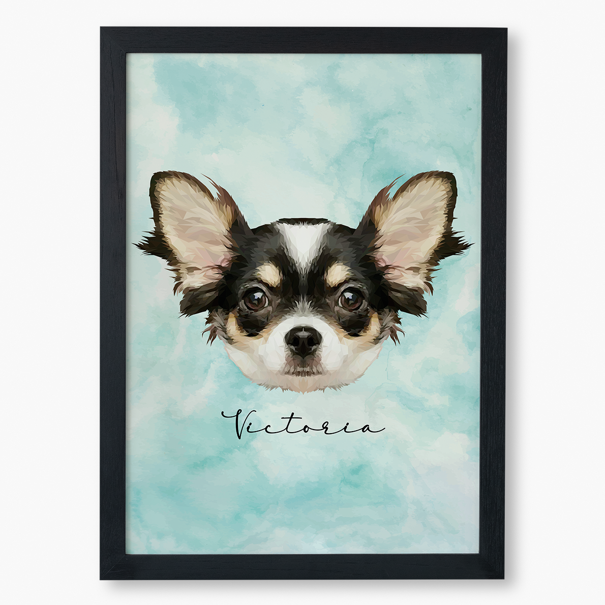 Cuadro Ilustración Rostro High Poly