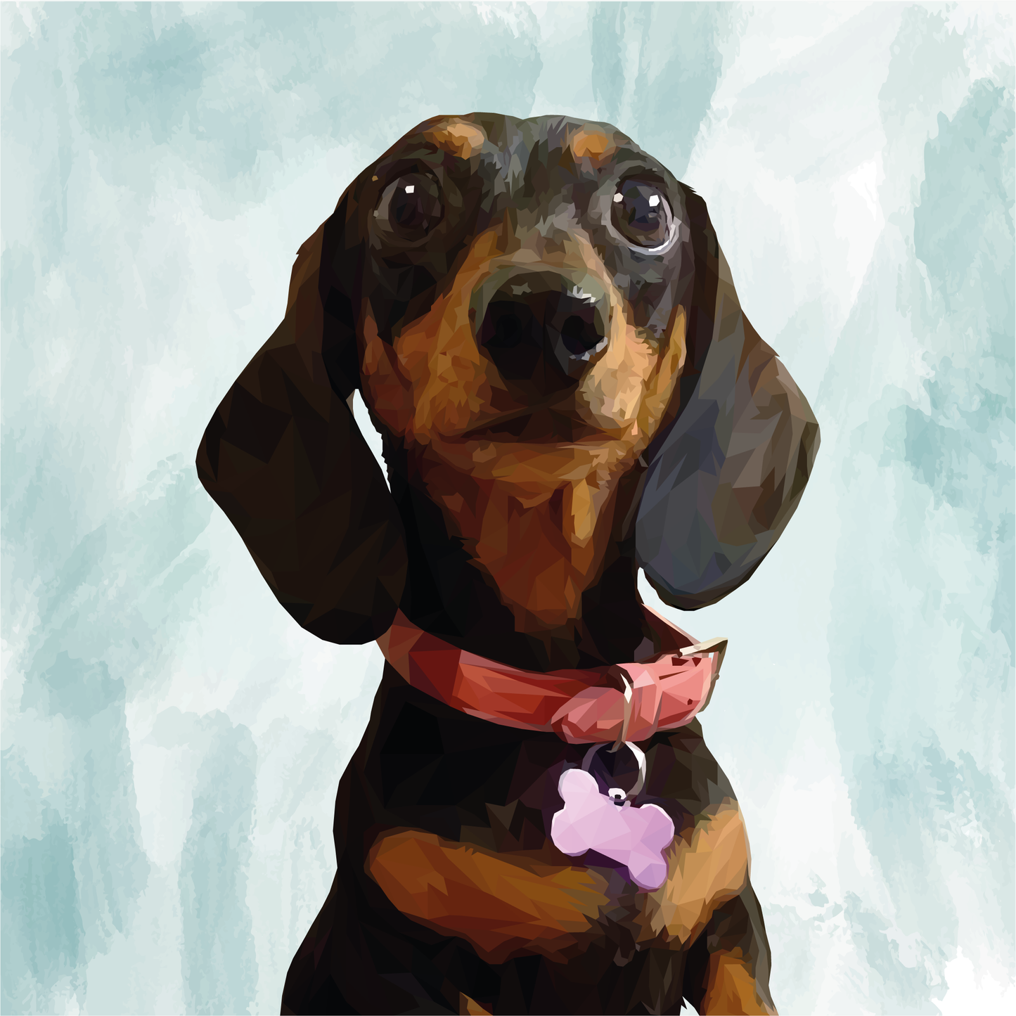 Ilustración Digital Busto Low Poly