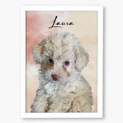 Cuadro Ilustración Busto High Poly