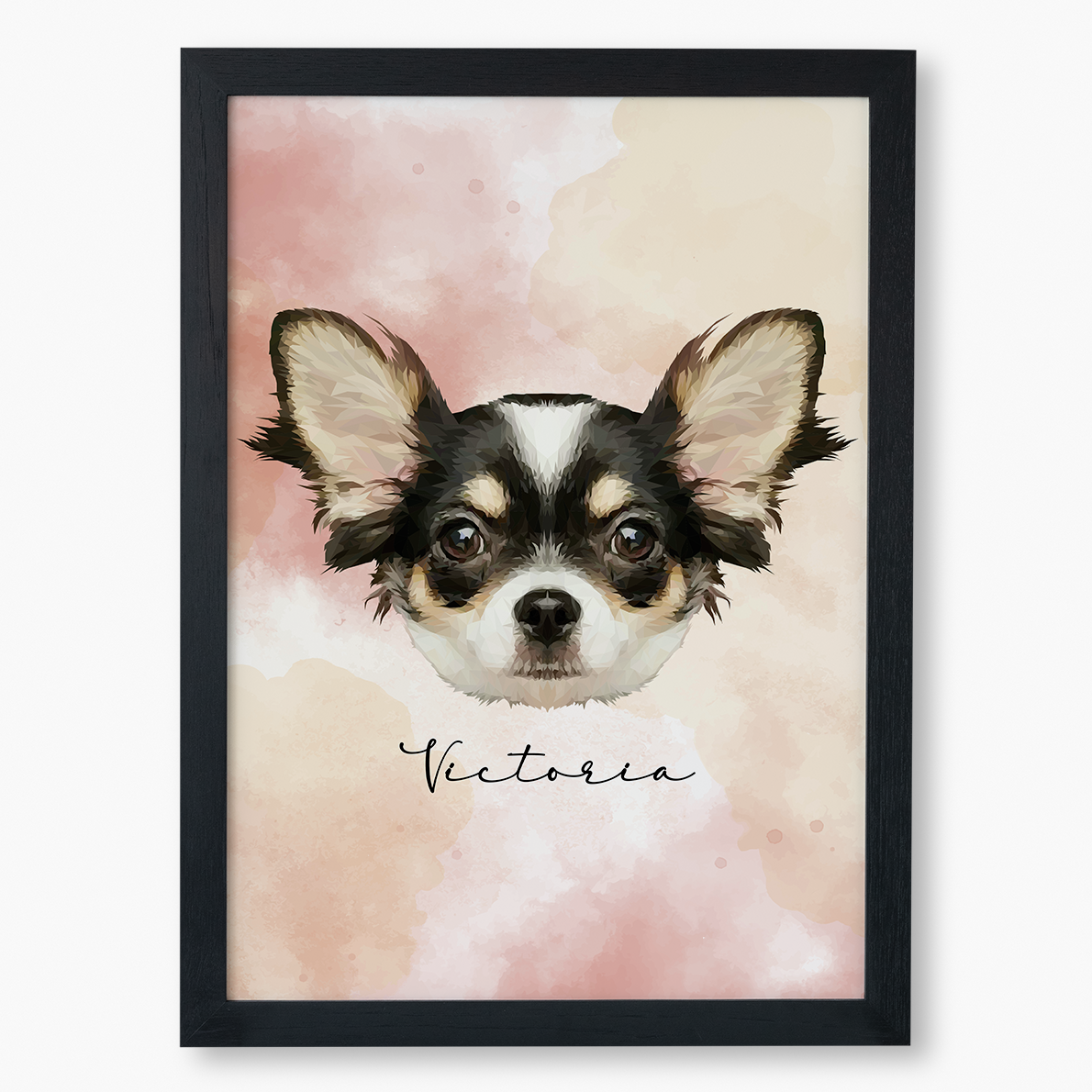 Cuadro Ilustración Rostro High Poly