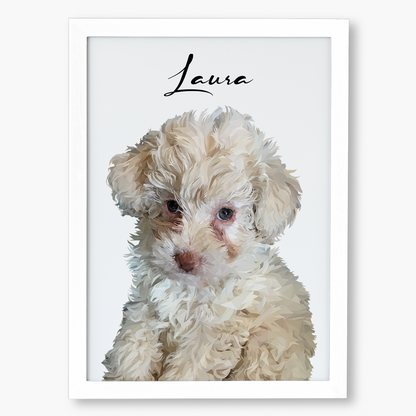 Cuadro Ilustración Busto High Poly