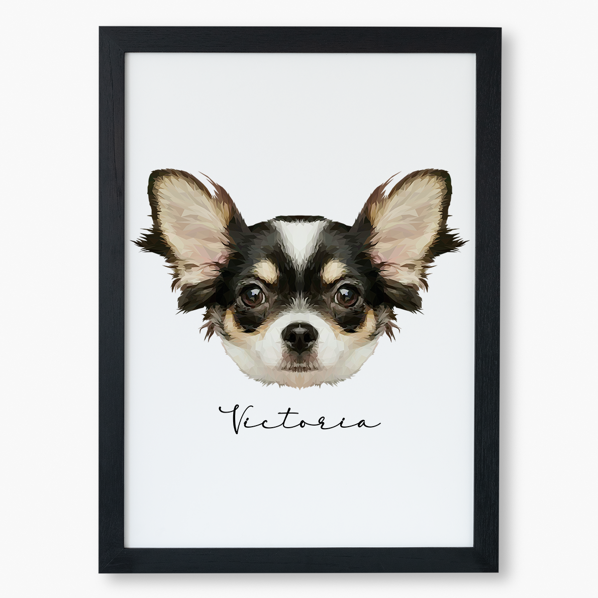 Cuadro Ilustración Rostro High Poly