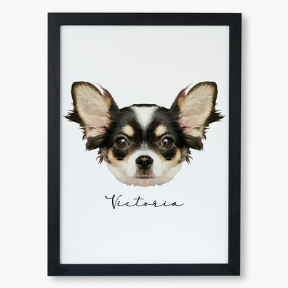 Cuadro Ilustración Rostro High Poly