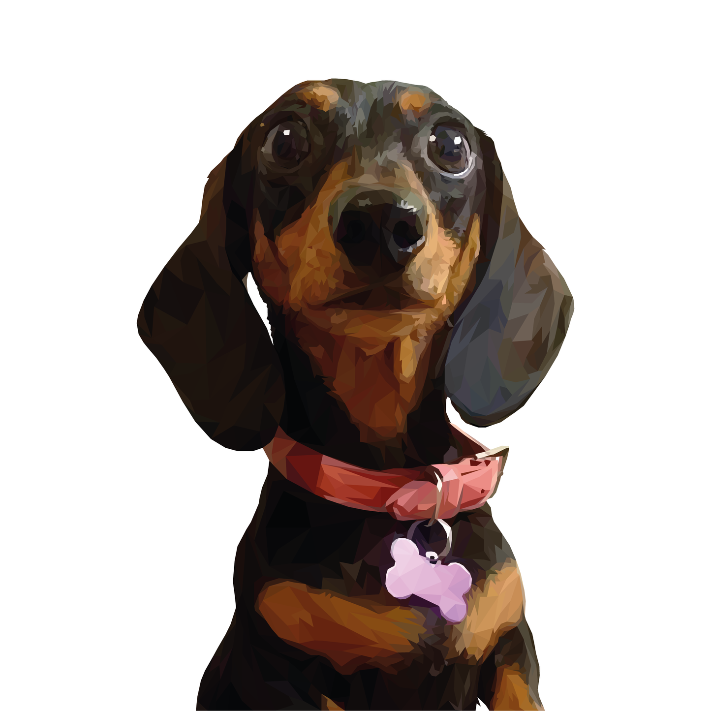 Ilustración Digital Busto Low Poly