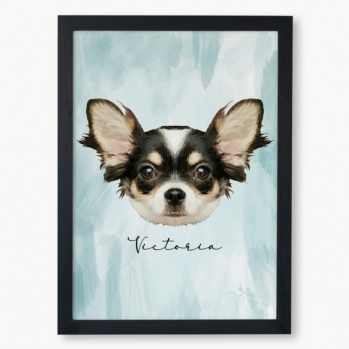 Cuadro Ilustración Rostro High Poly