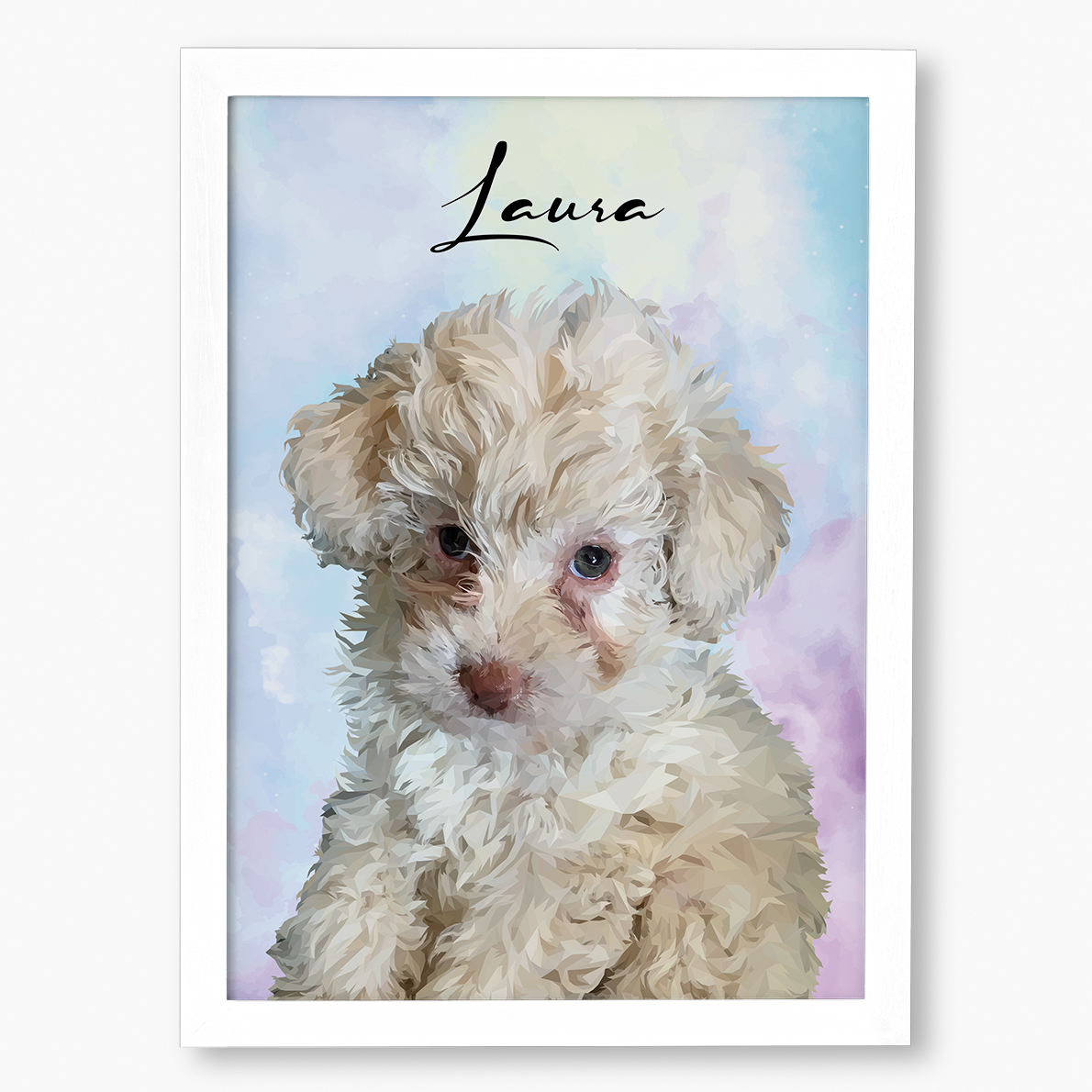 Cuadro Ilustración Busto High Poly