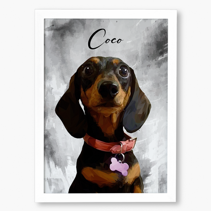 Cuadro Ilustración Busto Low Poly