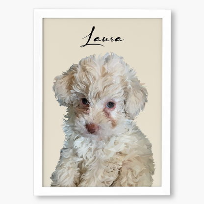 Cuadro Ilustración Busto High Poly