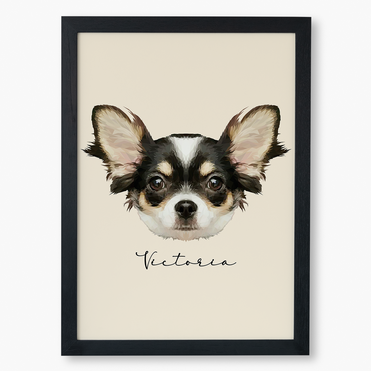 Cuadro Ilustración Rostro High Poly