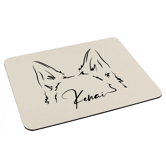 Mouse Pad Rectangular Personalizado Ilustración Minimalista Orejitas