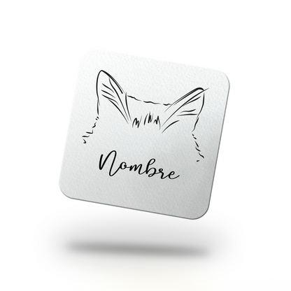 Pack Posavasos Personalizados Ilustración Minimalista Orejitas