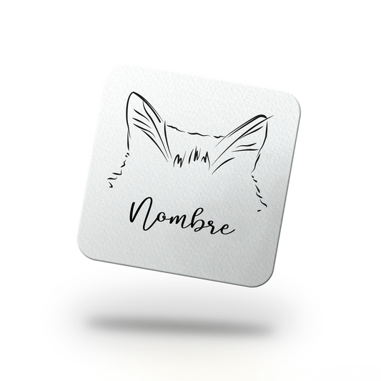 Pack Posavasos Personalizados Ilustración Minimalista Orejitas