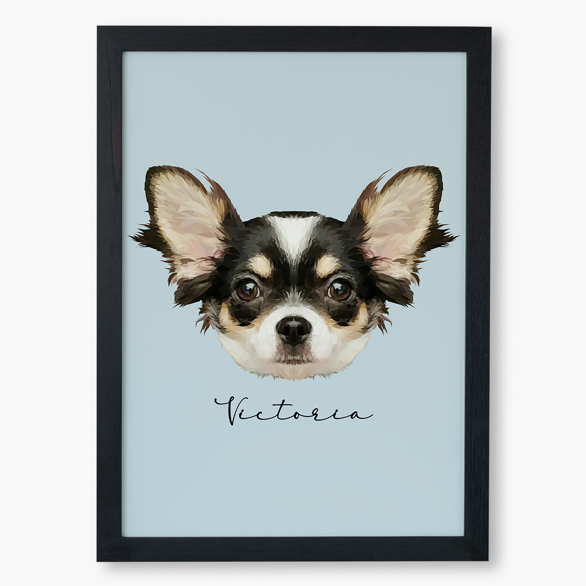 Cuadro Ilustración Rostro High Poly