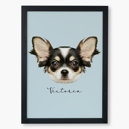 Cuadro Ilustración Rostro High Poly