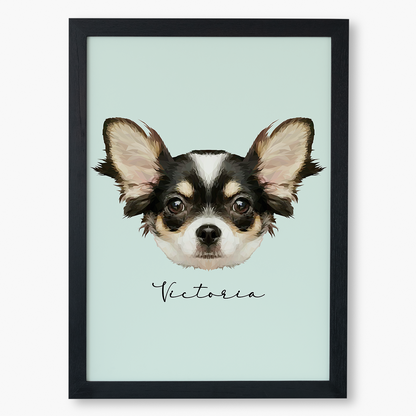 Cuadro Ilustración Rostro High Poly