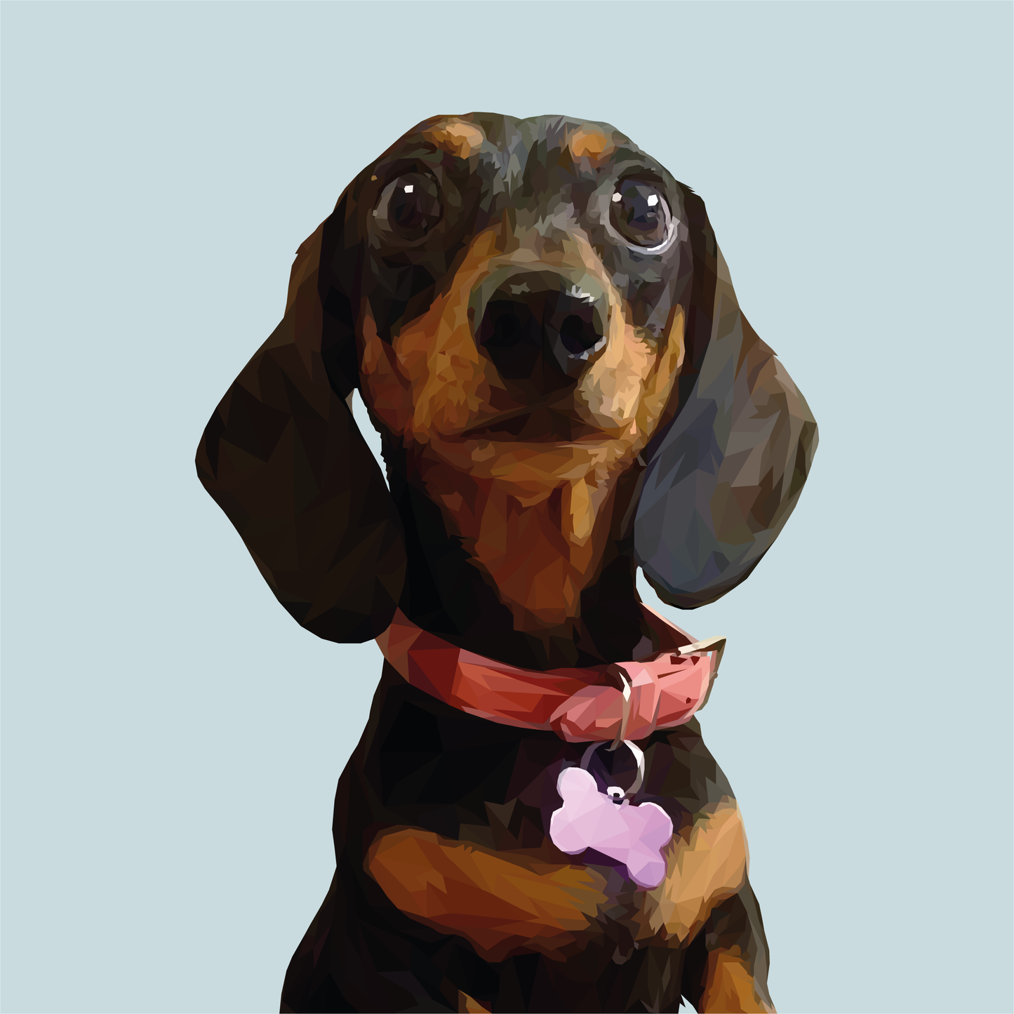 Ilustración Digital Busto Low Poly