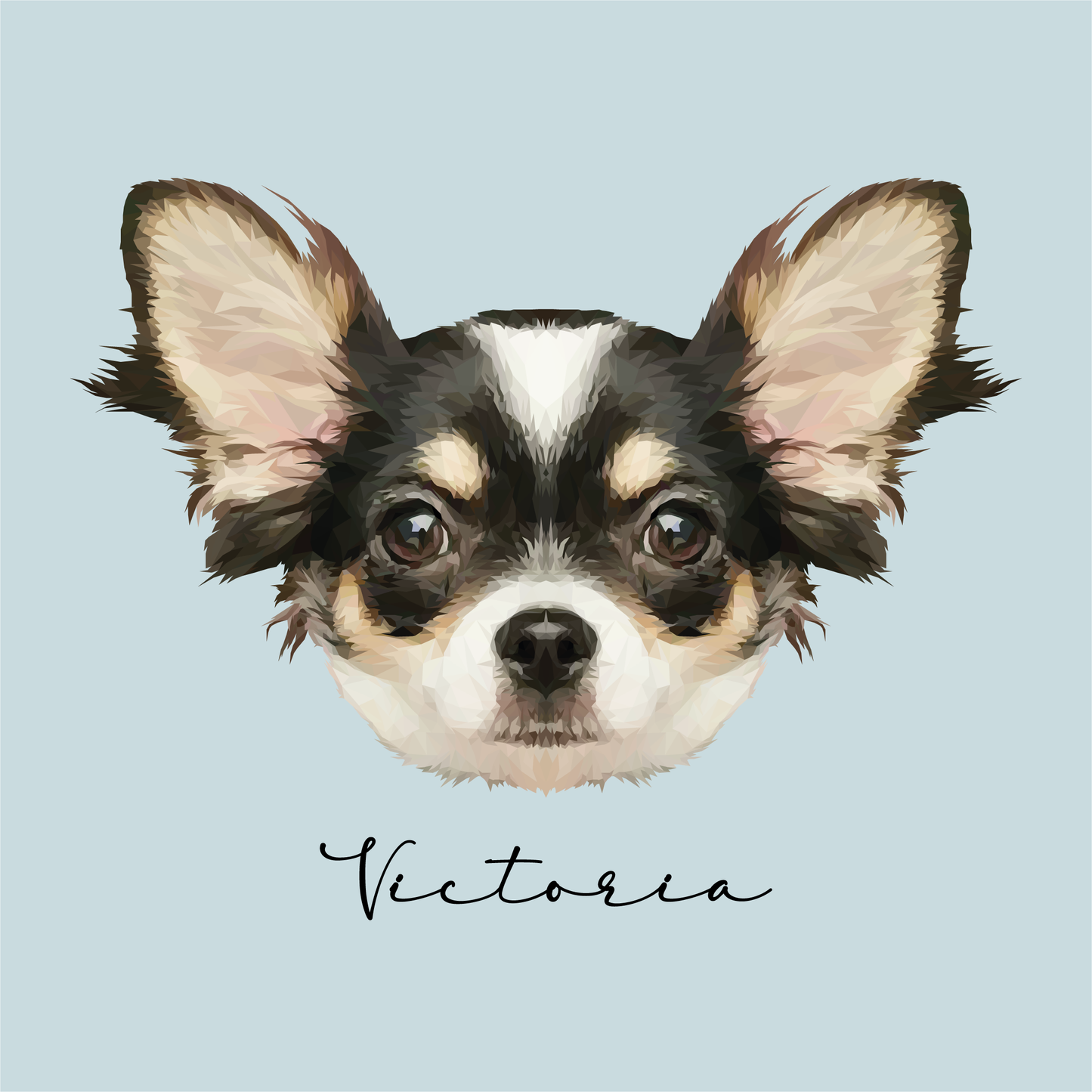 Ilustración Digital Rostro High Poly