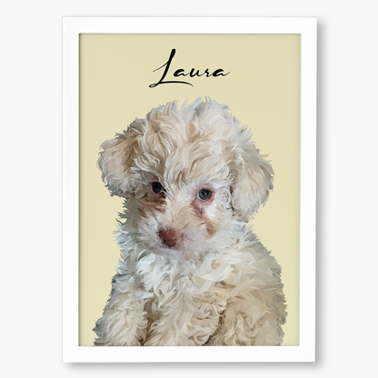 Cuadro Ilustración Busto High Poly