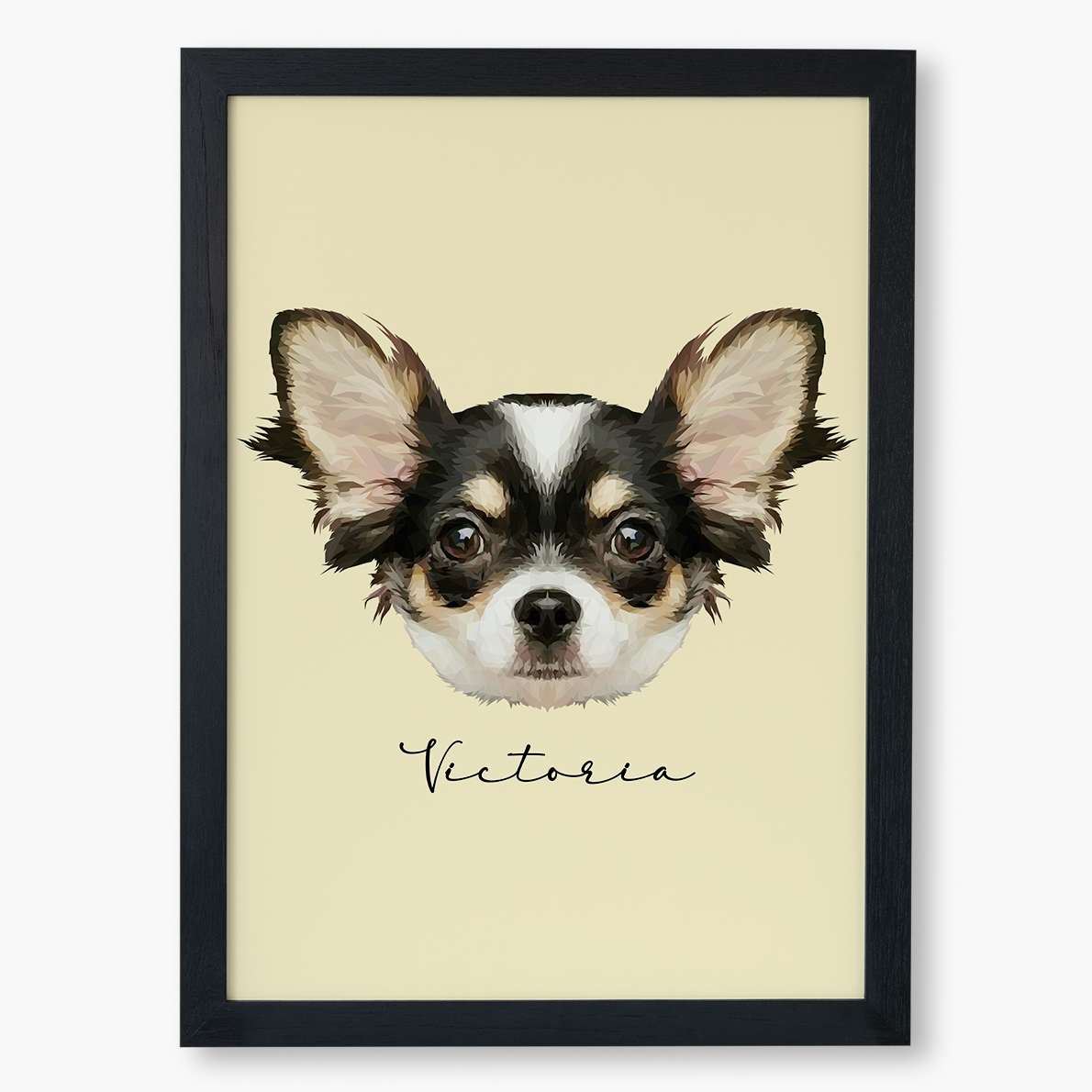 Cuadro Ilustración Rostro High Poly