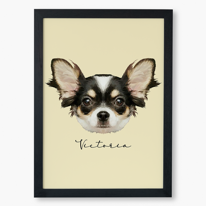 Cuadro Ilustración Rostro High Poly