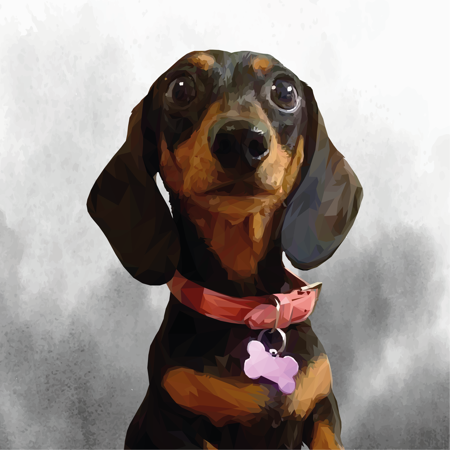 Ilustración Digital Busto Low Poly