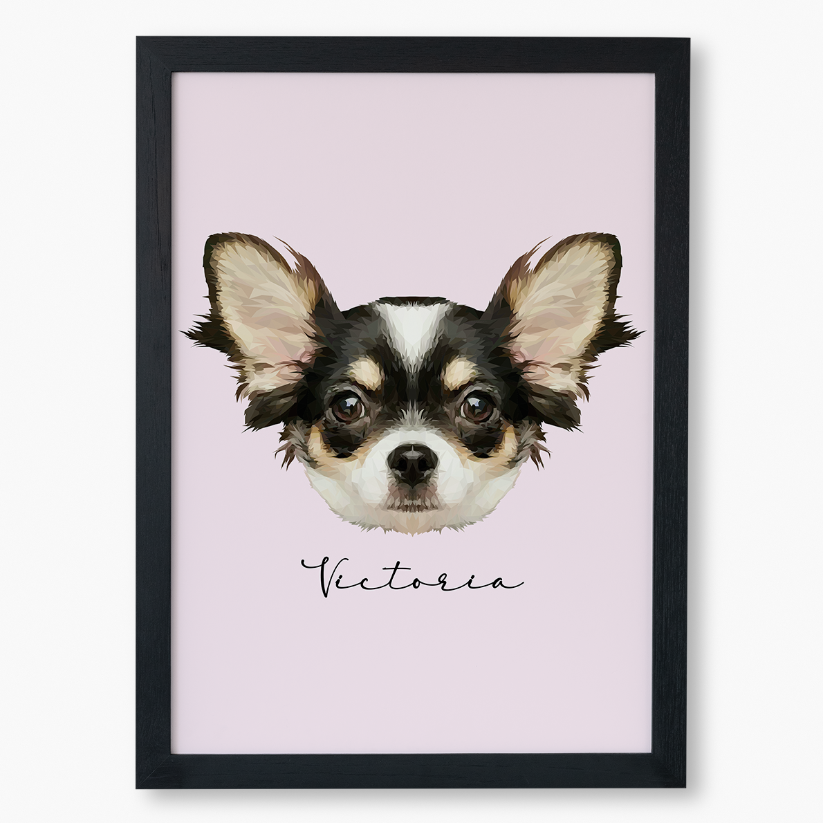 Cuadro Ilustración Rostro High Poly