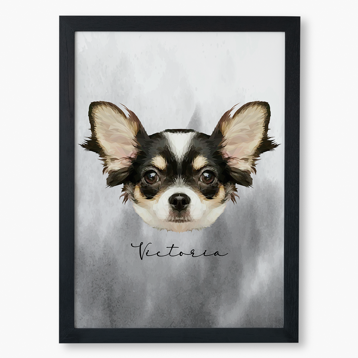 Cuadro Ilustración Rostro High Poly