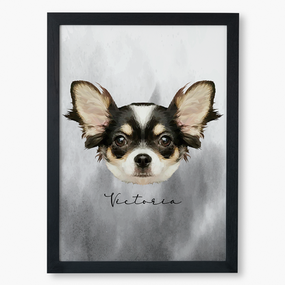 Cuadro Ilustración Rostro High Poly