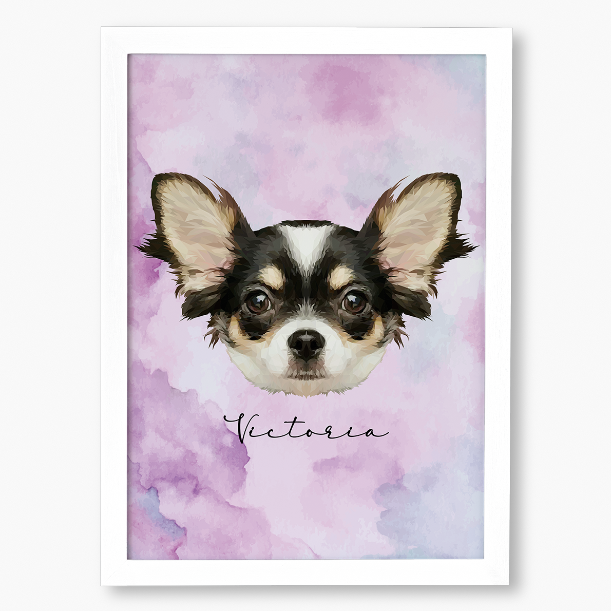 Cuadro Ilustración Rostro High Poly