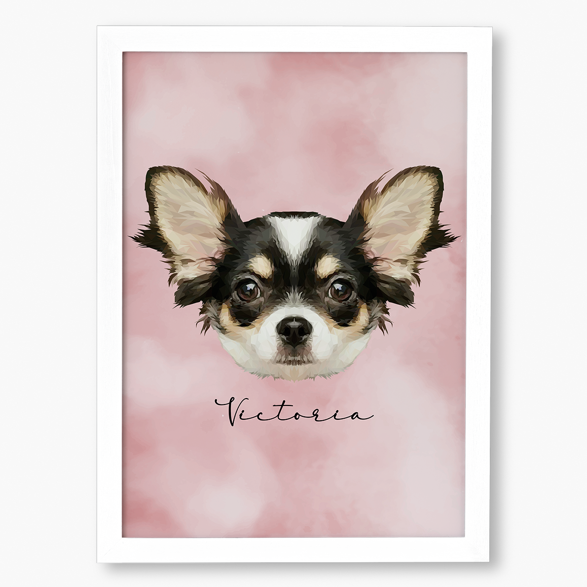 Cuadro Ilustración Rostro High Poly